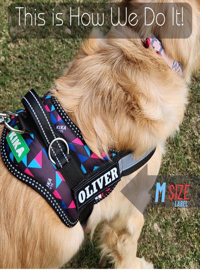 KIKA Pets Name Tag Papa's BOY for Dog Harness and Pet Carrier Bags with Velcro Backing, Pack of 2 pcs - Image 2
